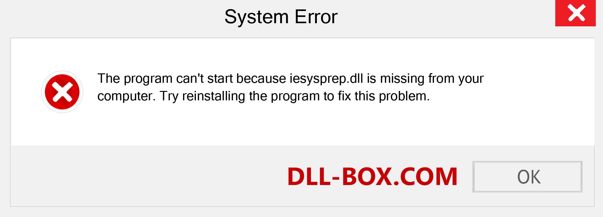  iesysprep.dll file is missing?. Download for Windows 7, 8, 10 - Fix  iesysprep dll Missing Error on Windows, photos, images
